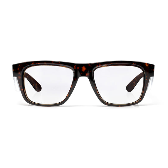 Fusions Brown Tort Prescription Safety Glasses