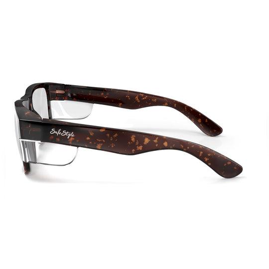 Fusions Brown Tort Prescription Safety Glasses