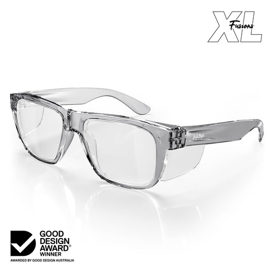 Fusions XL Graphite Prescription Safety Glasses